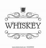 Whisky Coloring Pages Template Whiskey Drinking Vintage Swirl Frame Vector Scroll sketch template