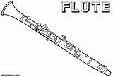 Flute Designlooter Colorings sketch template
