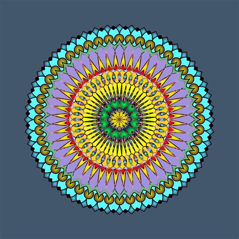 Psychedelic Mandala 005 A Digital Art By Larry Capra Fine Art America