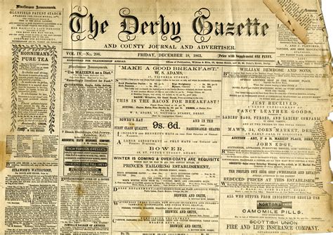 newspaper  insight  victorian life  derby derby