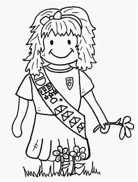 girl scout coloring sheets  coloring sheet