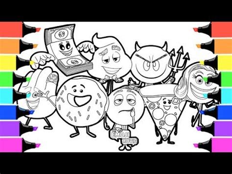 emoji  coloring book pages youtube