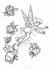 Coloring Iridessa Pages Disney Fairy Birds Tinkerbell Bees Main Color Supercoloring Choose Board Drawing Skip sketch template
