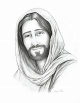 Jesus Drawing Drawings Pencil Christ Christian Face Religious Children Sketch Paintingvalley Line Savior Lds sketch template