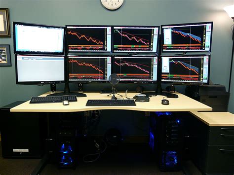 set   day trading computer workstation