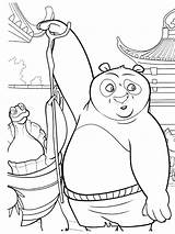 Panda Fu Kung Coloring Pages Tigress Printable Monkey Color Cartoons Getcolorings sketch template