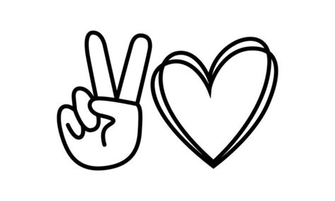 peace sign clipart transparent background peace hand sign silhouette