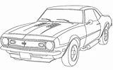 Mustang sketch template