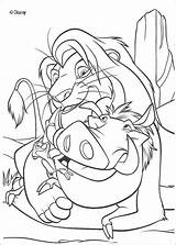 Coloring Pages Pumbaa Timon Popular Lion King sketch template