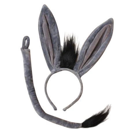 donkey ears tail headband set evelay