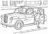 Taxi Coloring Pages sketch template