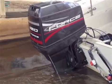 force  hp outboard motor test run youtube