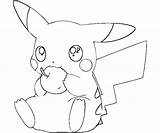 Coloring Pikachu Pages Pokemon Popular sketch template