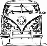 Vw Bus Coloring Clipart Pages Van Volkswagen Clip Bulli Printable Hippie Line Cliparts Colouring Cartoon Folk Mexican Graphics Bug Svg sketch template