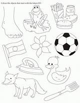 Objects Coloring Worksheet Colour Activity English Start Print Views Coloringhome sketch template