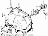 Clutch Ct90 1974 Crankcase Lifter sketch template