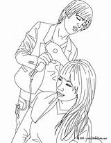 Coloring Pages Salon Beauty Volunteer Hair Getcolorings Hairdresser Hairstyle Getdrawings Forest Fire Colorings sketch template