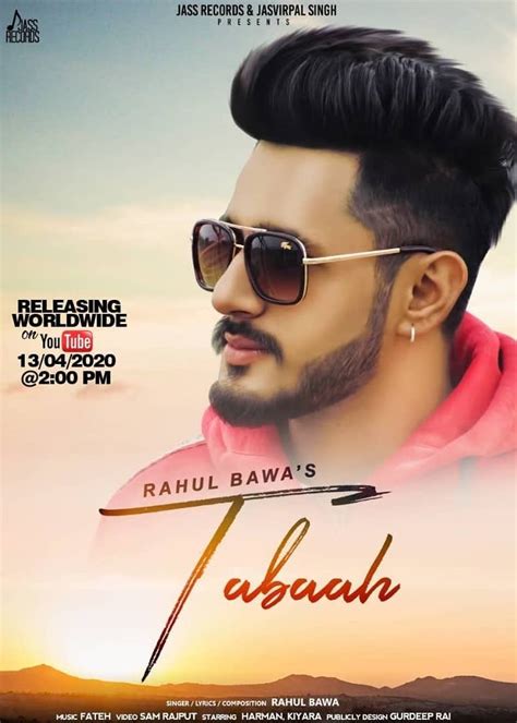 tabaah  upcoming punjabi song  rahul bawa moviesmedia