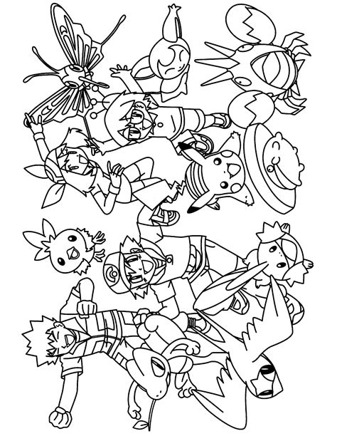 pokemon coloring pages group  quality hd