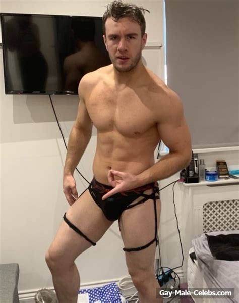 english professional wrestler will ospreay naked in a bath and sexy underwear selfies gay male
