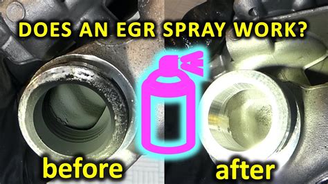 clean egr valve  removing  spray  manual cleaning