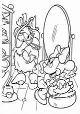 Mouse Minnie Coloring Pages Daisy Kids Printable Duck Print sketch template