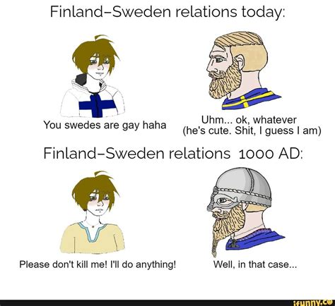 finland sweden relations today uhm ok whatever you swedes are gay