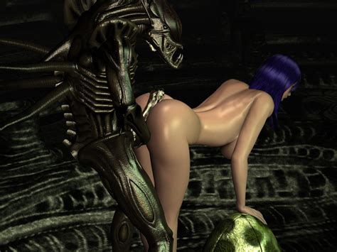 girl attacked and fucked by horny xenomorph at xxx 3d monsters