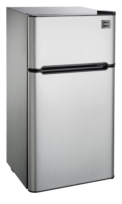 rca  cu ft  door mini fridge  freezer rfr stainless steel walmartcom walmartcom