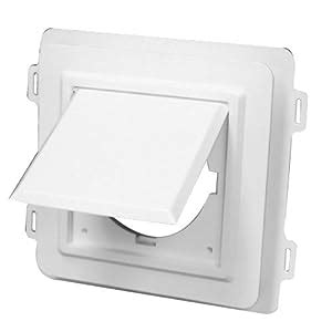 duraflo   dryer vent plate white amazoncom