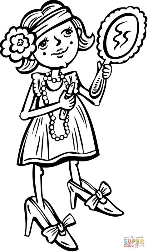 makeup coloring pages coloring home