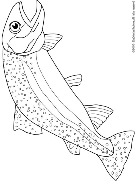 trout coloring page audio stories  kids  coloring pages