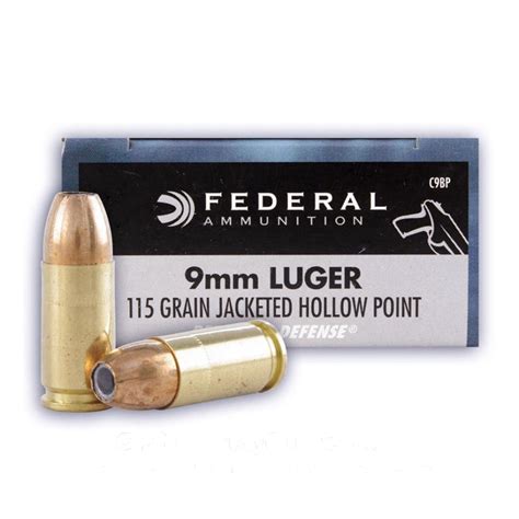 mm  grain jhp federal personal defense  rounds ammo