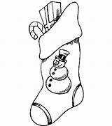 Coloring Christmas Socks Pages Sock Color Stocking Coloringpages1001 Gif sketch template