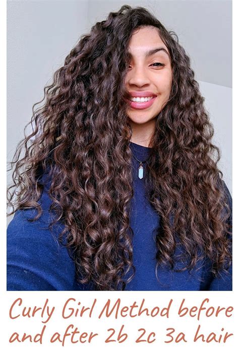 curly girl method before and after 2b 2c 3a hair curly girl method