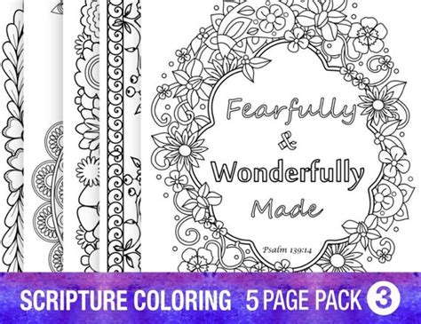 bible verse coloring pages set inspirational quotes diy
