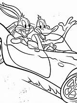 Coloring Bugs Bunny Pages Printable Daffy Duck Tunes Looney Comments sketch template
