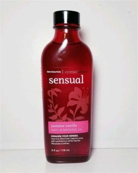 Bath And Body Works Sensual Black Currant Vanilla Massage Oil 4 Oz For