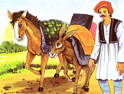 selfish horse   donkey story moral stories  children