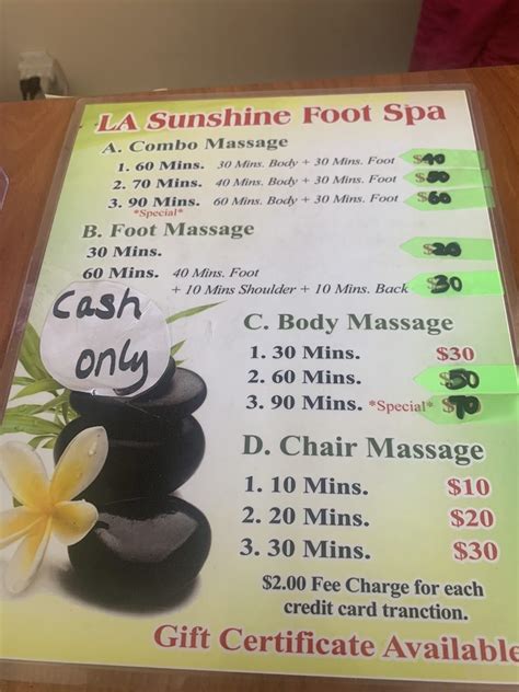 la sunshine foot spa downey roadtrippers