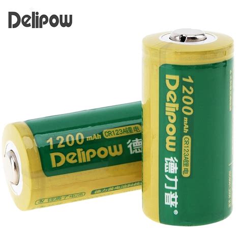 pcs delipow  mah cr  battery li ion lithium cra rechargeable battery  safety