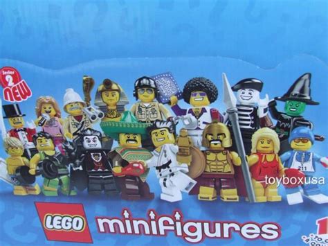 new lego 8684 series 2 case of 60 minifigure packet sealed box