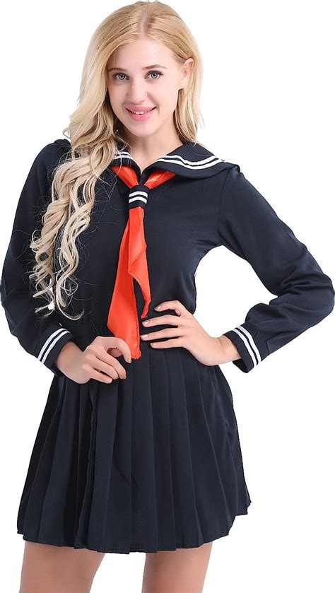 Chictry Women S Naughty Schoolgirl Sailor Uniforms Dress Japanese Anime