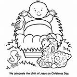 Baby Jesus Coloring Printable Pages Getcolorings Color sketch template