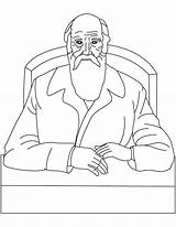 Darwin Charles Coloring Pages Frederick Douglass Kids Printable Para Colorear Bestcoloringpages Getcolorings Colouring Great Color sketch template