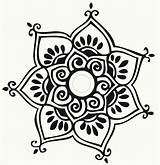 Mandala Mandalas Henna Cil Hena Rasmussen Leah Pretty Decorativos Vinilos sketch template