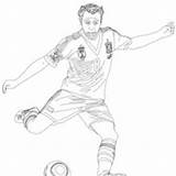 Coloring Pages Soccer Messi Rooney Wayne Para Colorear Lionel Xavi Players Dibujo Silva Playing Thomas Template Pogba Persie Robin Van sketch template