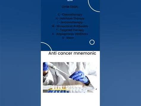 anti cancer mnemonic drug classification youtube