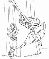 Tangled Tower Coloring Pages Rapunzel Color Getdrawings Getcolorings sketch template