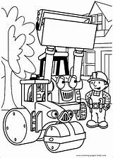Builder Coloring Bob Pages Printable Color Cartoon Character Kids Sheet Sheets Found Book sketch template